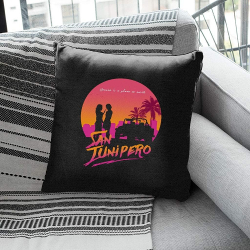 Black Mirror San Junipero Heaven Cushion 18"x18" 2