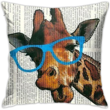 Funny Giraffe Animal Blowing Balloon Pillowcases