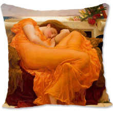 Decorative Throw Pillow Case Cover People Art - Waterhouse - The Shrine JW-Flaming June Lf