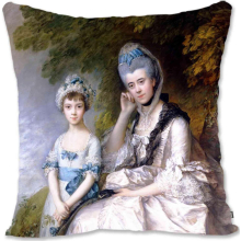 Gainsborough - Hester Countess Of Sussex And Her Daughter GB