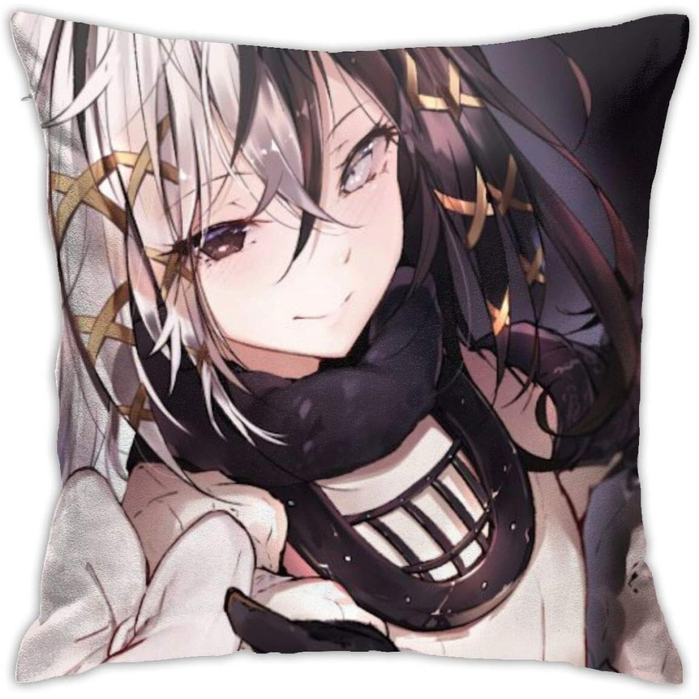 Overlord Anime Pillowcase, 18x18 Inch Home Living Room Sofa Car Seat Decoration Pillowcase, Soft Velvet Square Throw Pillowcase-image-OPC-PCTSGPK-NEW