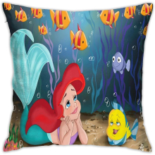 Princess Ariel Microfibre Pillowcase Set | Luxurious No-Iron Pillow Cases are Breathable 18"x18"