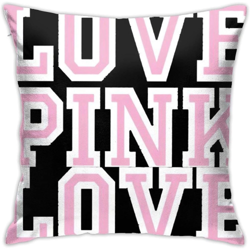 Victoria Secret Love pink 3D printing pattern square cushion