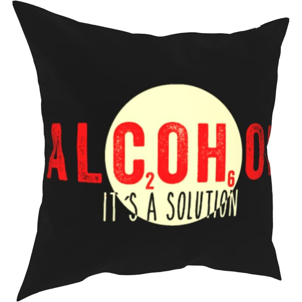 Alcohol is a solution Chemistry Throw Pillow Covers Decorative x Pillowcase Square Cushion Cases-image-OPC-PCTSBTY-NEW