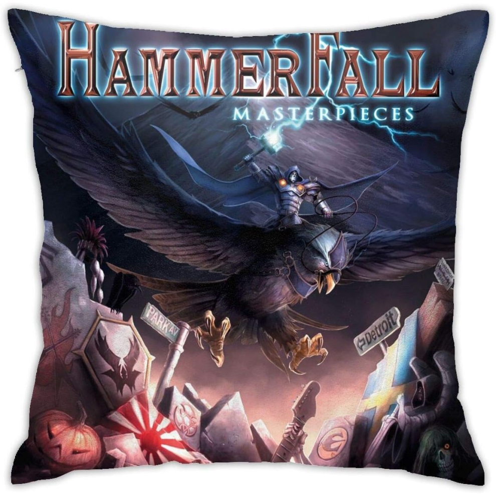 HammerFall 2 Throw Pillow Decorative Pillowcases 18x18inch Pillow Cases Home Car Decorative-image-OPC-PCTSCXZ-NEW
