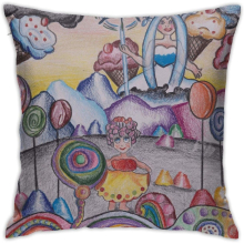 Home & Games & Candyland Pillowcases, Floor Pillowcases Sofa Cushions-5 18"x18"