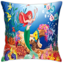 Princess Ariel Microfibre Pillowcase Set | Luxurious No-Iron Pillow Cases are Breathable 18"x18"