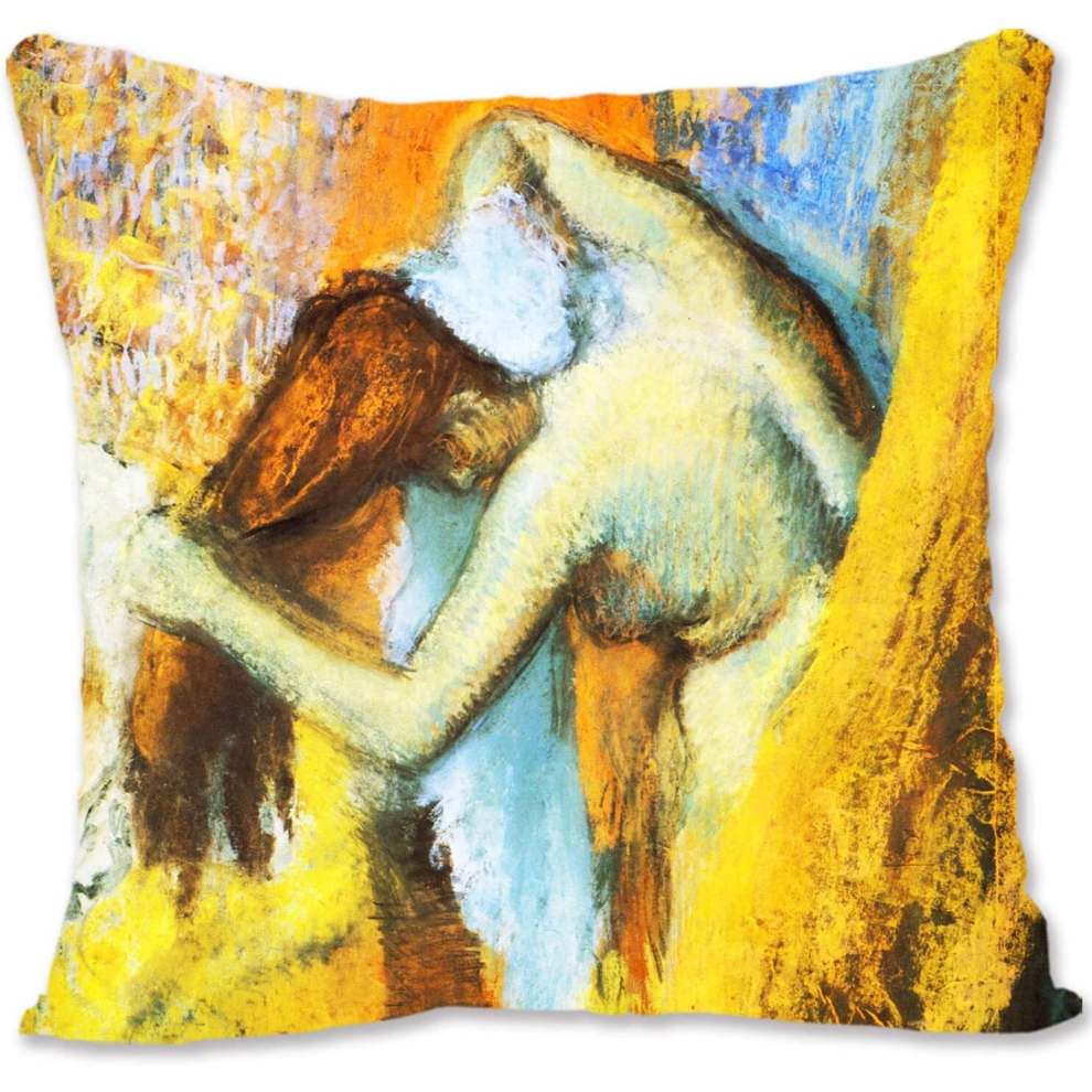Decorative Throw Pillow Case Cover Human Art - Degas - The Rehearsal Onstage DE-Woman Drying Herself De-image-OPC-PCTSM56-NEW