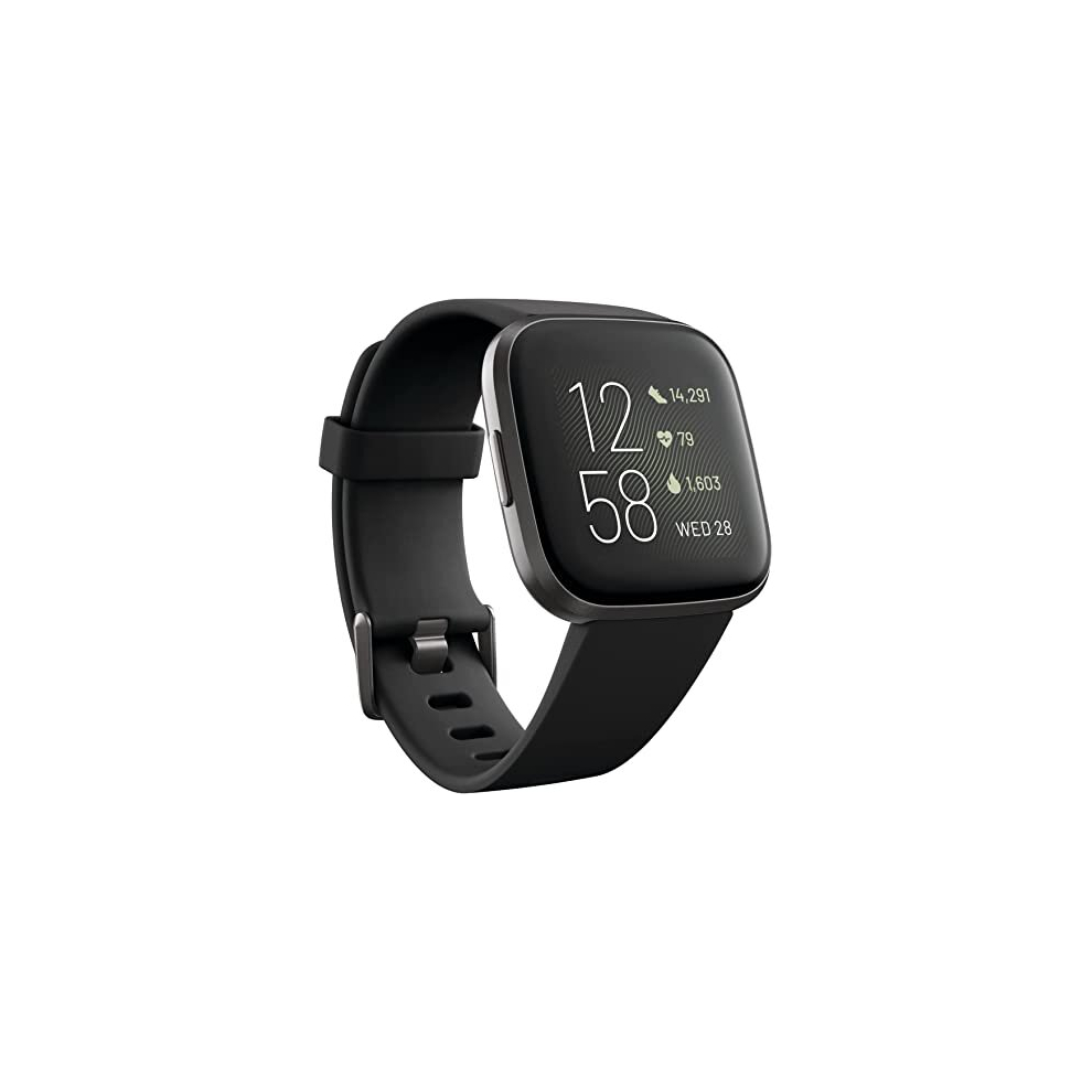 Fitbit Versa 2 Health & Fitness Smartwatch Black/Carbon