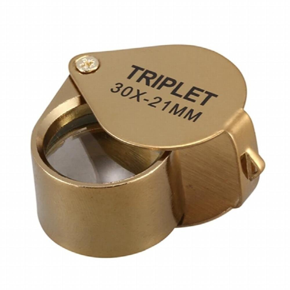 2X Portable 30X Power 21Mm Jewelers Magnifier Foldable Eye Loupe Jewelry Store Magnifying Glass