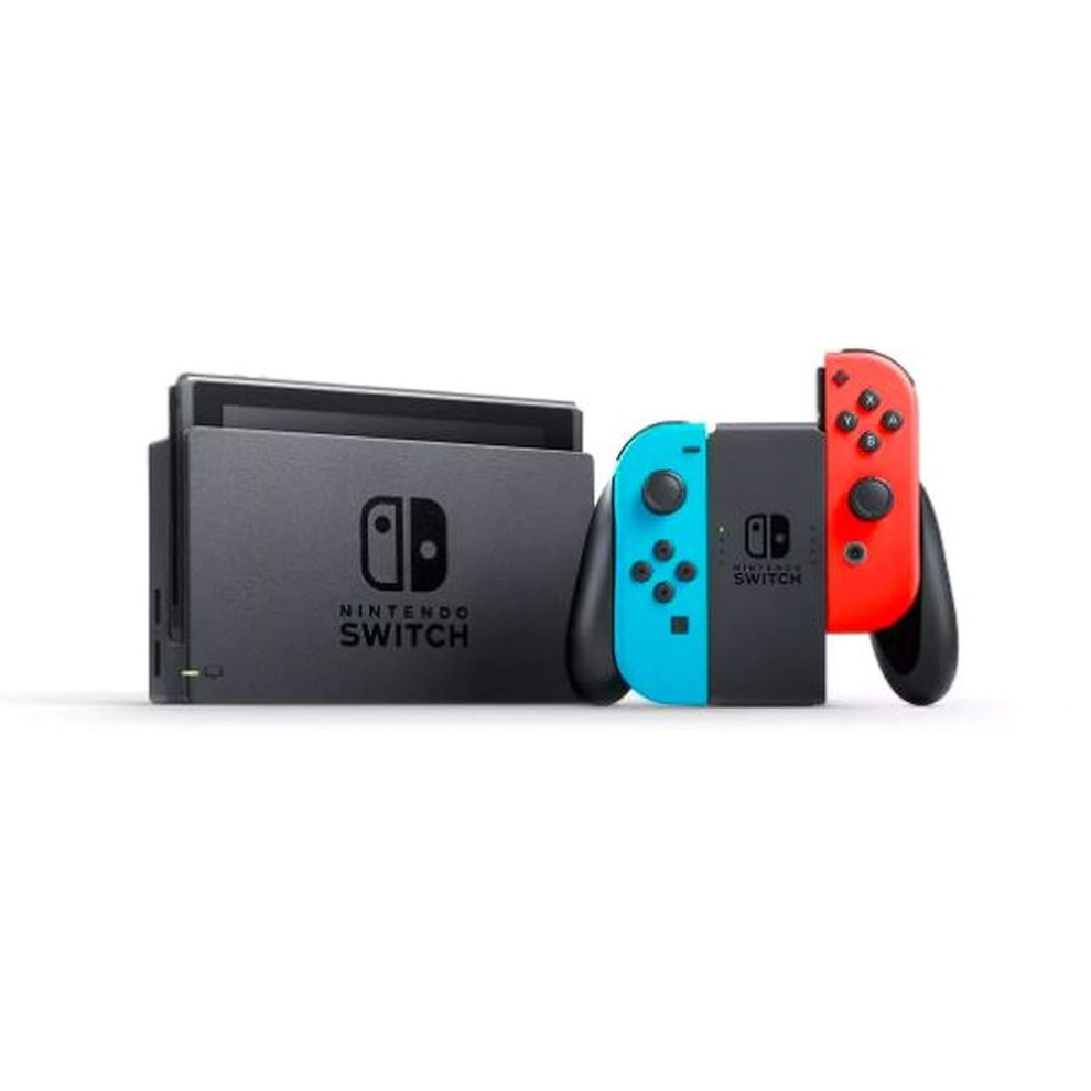 Nintendo Switch Console with Mario Kart 8 Deluxe (2nd Generation, Neon Blue and Red)