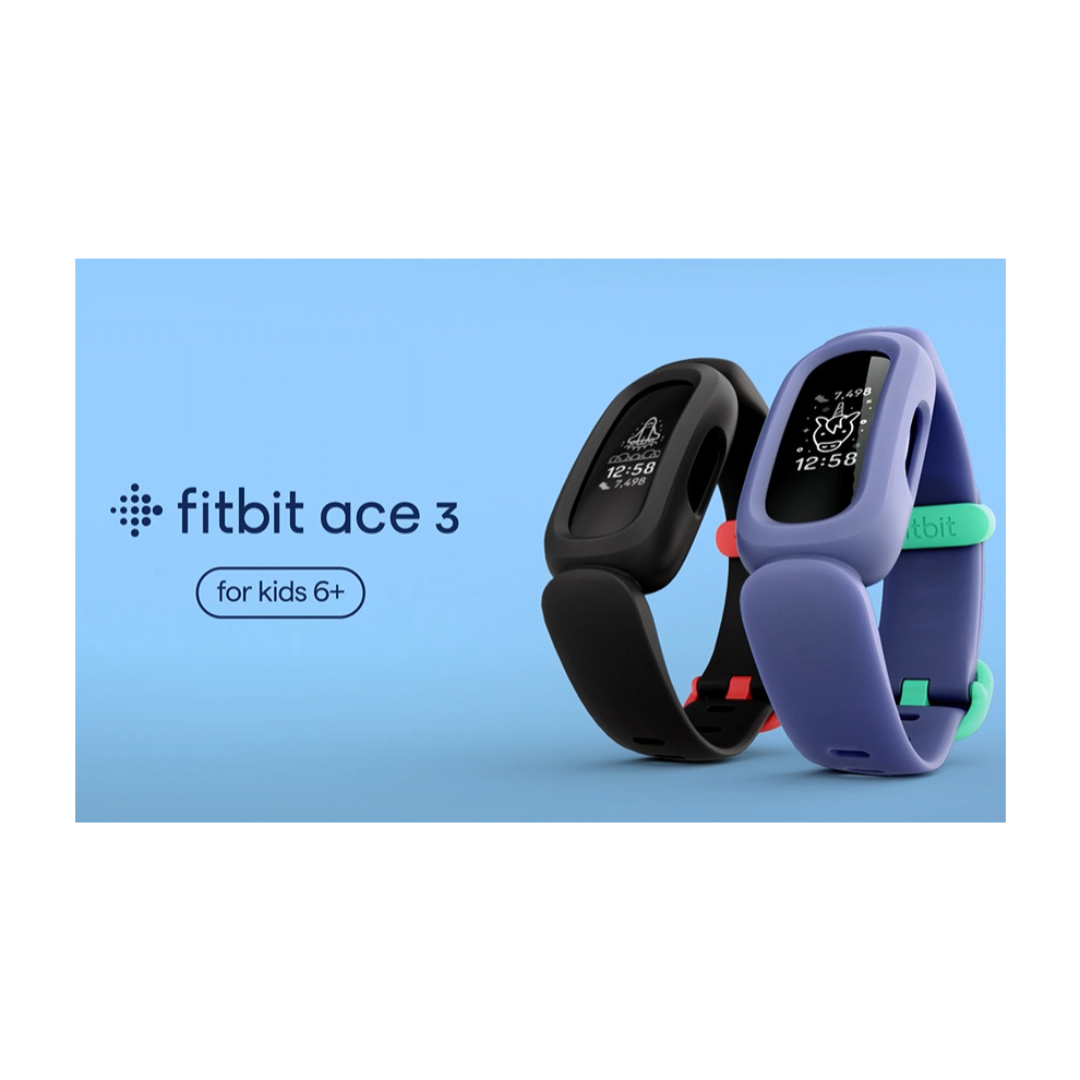 Fitbit Ace 3 for Kids (Black/Sport Red)