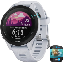 Garmin Forerunner 255 Music GPS Running Watch (Whitestone, 010-02641-31, EU/PAC)
