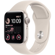 Apple Watch SE 2 (2022) 40mm (MNTK3, Starlight Aluminium Starlight Sport Band, S/M) - Refurbished