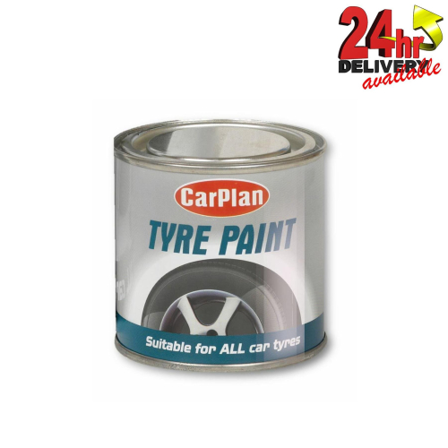 CarPlan Carplan Rubber Tyre Mudflap Trim Black Paint 250ML