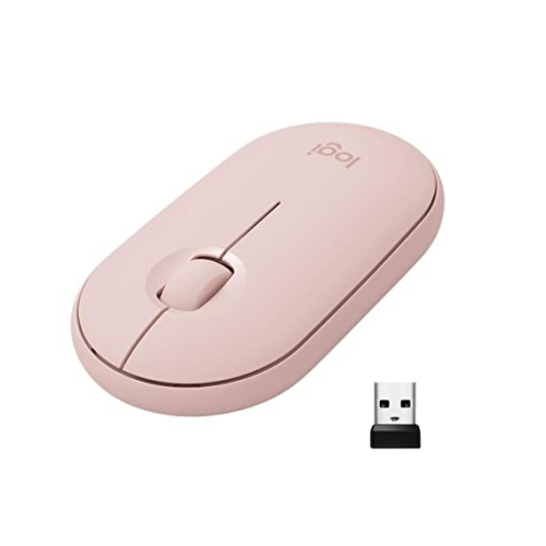 Logitech Logitech M350 Pebble Mouse (Rose, 910-005601, English Box)