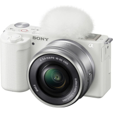 Sony ZV-E10 Spiegelloze Camera met 16-50mm Lens (ILCZV-E10L) (Wit)