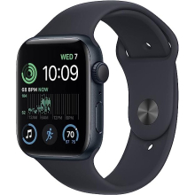 Apple Watch SE 2022 44mm (MNK03, Midnight Aluminium Midnight Sport Band) - Refurbished