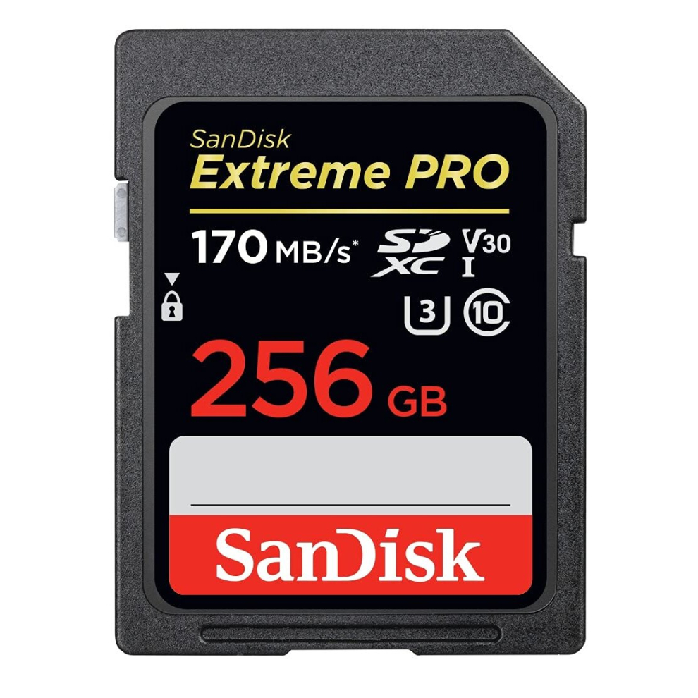 Sandisk Extreme Pro SDXC (256GB, SDSDXXD-256G)