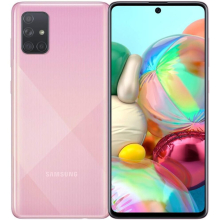 Samsung Galaxy A71 (A715F DS) (128GB/8GB, Prism Crush Pink) Mobile Phone - Refurbished