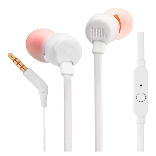 JBL T110 In-Ear Headphones (White)