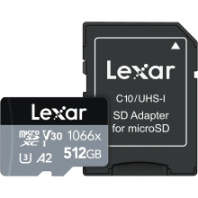 Lexar Professional 1066x MicorSD (512GB, LMS1066512G-BNANG)
