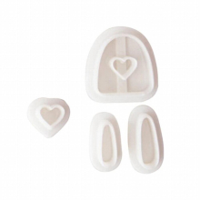 Plastic Clay Earring Cutters Soft Pottery Clay Cutter Geometric Earring Cut Mold 40GB