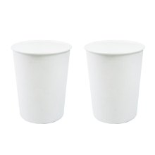 Vibrance Waste Paper Basket White PK2