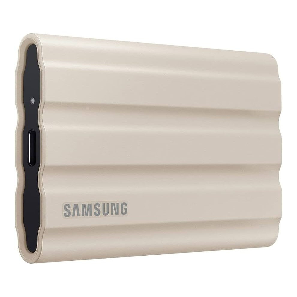 Samsung Portable SSD T7 Shield (2TB, Moonrock Beige, MU-PE2T0K)