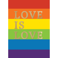 Love Is Love Say It With Pride Greeting Card LGBTQ Cards Celebrating Love