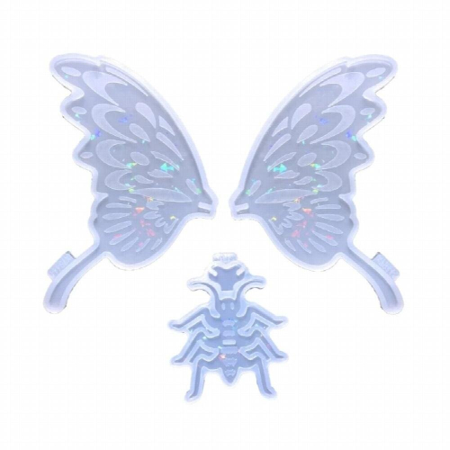 F19D DIY Assembly Butterfly-Mold Light Shadow Wall-Decor Silicone Mold