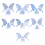 F19D DIY Assembly Butterfly-Mold Light Shadow Wall-Decor Silicone Mold 2