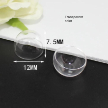 10pcs 15/20/25/30MM Transparent Semi-Round Glass Cover Can Be Used For Creative Jewelry Pendant Necklace Accessories