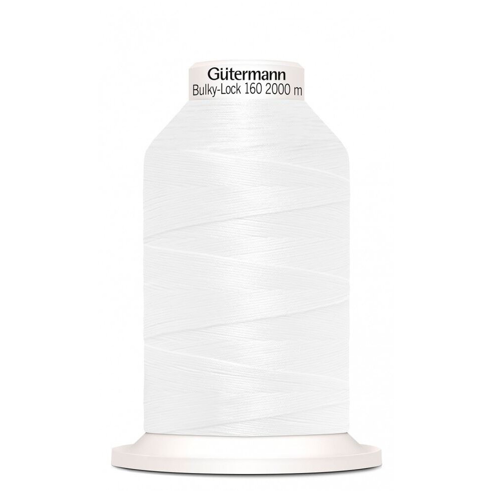 Gutermann Bulky Lock 160 Overlocker Thread 800 White - 2000 Metres - each