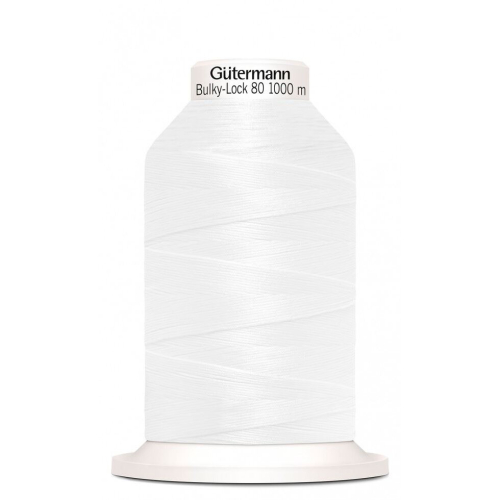 Gütermann Gutermann Bulky Lock 80 Overlocker Thread White - 1000 Metres - each