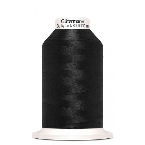 Gütermann Gutermann Bulky Lock 80 Overlocker Thread Black - 1000 Metres - each