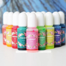 Epoxy Resin Colorant 15 Colors/set Epoxy Resin Pigment Epoxy Resin Dye for Resin Jewelry DIY Crafts Art Making 10ml Each
