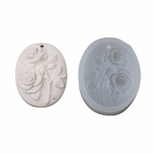 R3MC Rose Pendant Resin Mold Aromatherapy Silicone Mold Aroma Gypsum Plaster Moulds