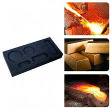 Graphite Ingot Mold Silver Metal Melting Casting Mould Mullti-holes