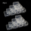 20Pcs/lot Square Mini Clear Plastic Storage Containers Box with Lids for Small Items 1