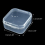 20Pcs/lot Square Mini Clear Plastic Storage Containers Box with Lids for Small Items 6