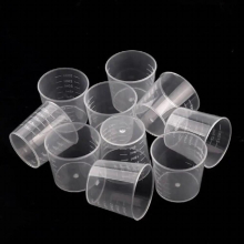 100Pcs 30ml Epoxy Mixing Cups Graduated Epoxy Resin Cups Resin Mixing Cups Plastic Measuring Cup for Resin Acrylic Paint