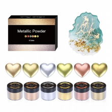 6 Colors Metallic Pigment PowderFine Resin Pigment Powder Each Bottle 20g Resin Pigment for Epoxy Resin Coloring