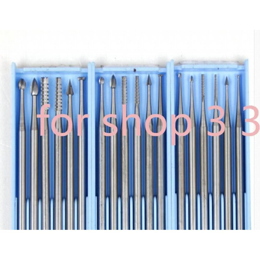 Steel Burs Stone Set Jewelry Drilling Polishing Bit Dental Grinding Carving Needle Shank Size 2.35Mm 6Pcs 885668223486