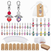 Pendant,Angle with Star Pendant,Key Ring,Lucky Gifts,Wedding,Girls, with Organza Bag