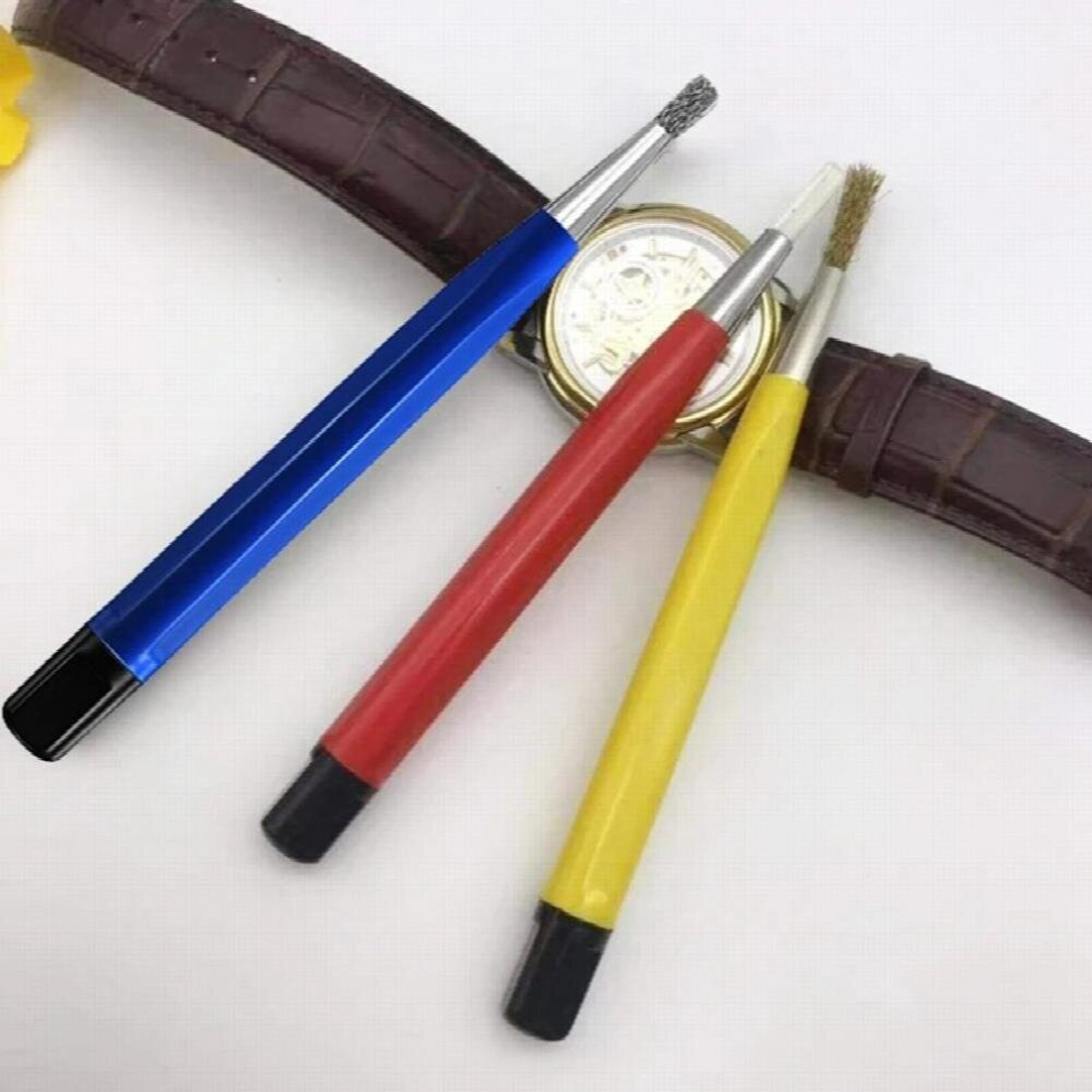 3 Pcs / Set Fiberglass Steel Scratch Brush Pen Sanding Fiber Bristles Jewelry Circuit Board Cleaning 885668237094