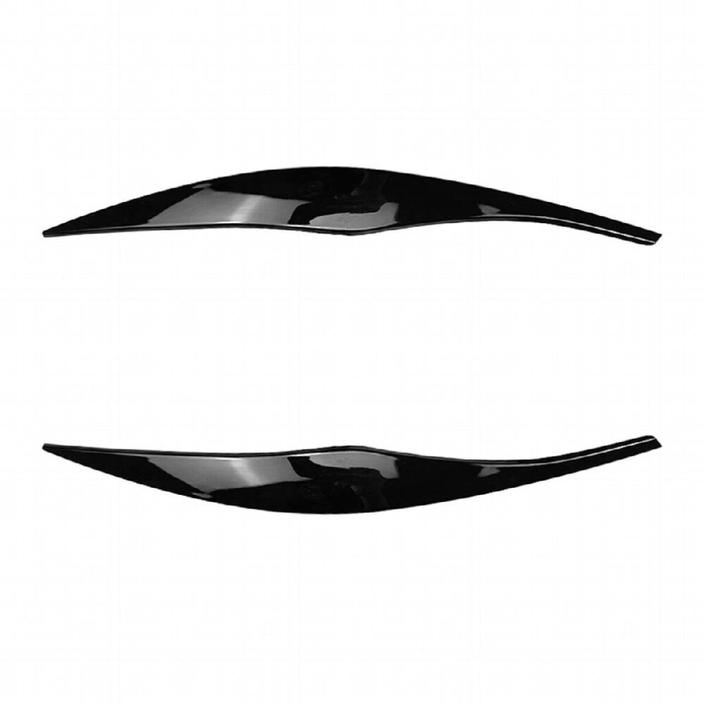 For 3-Series E90 E91 320I 330I 2005-2012 Front Headlight Cover Garnish Strip Eyebrow Cover Sticker Glossy 885668238077