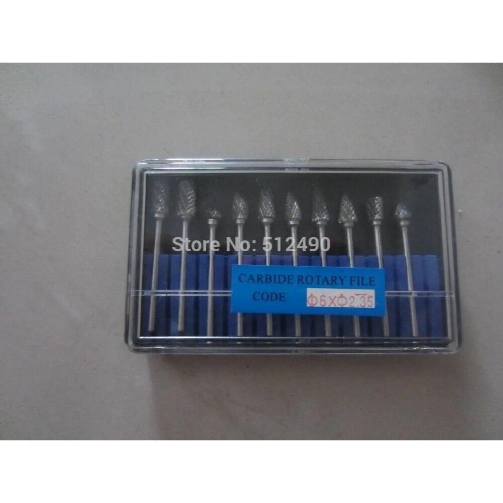 Diy 10Pcs/Set Carbide Rotary Files Engraving Bit Carbide Burrs Drill Die Grinder Carving Router Bit 885668241855
