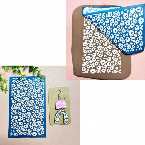 R3MC Screen Printing Suitable for Clay 3 Pcs Reusable Screen Printing Templates 2