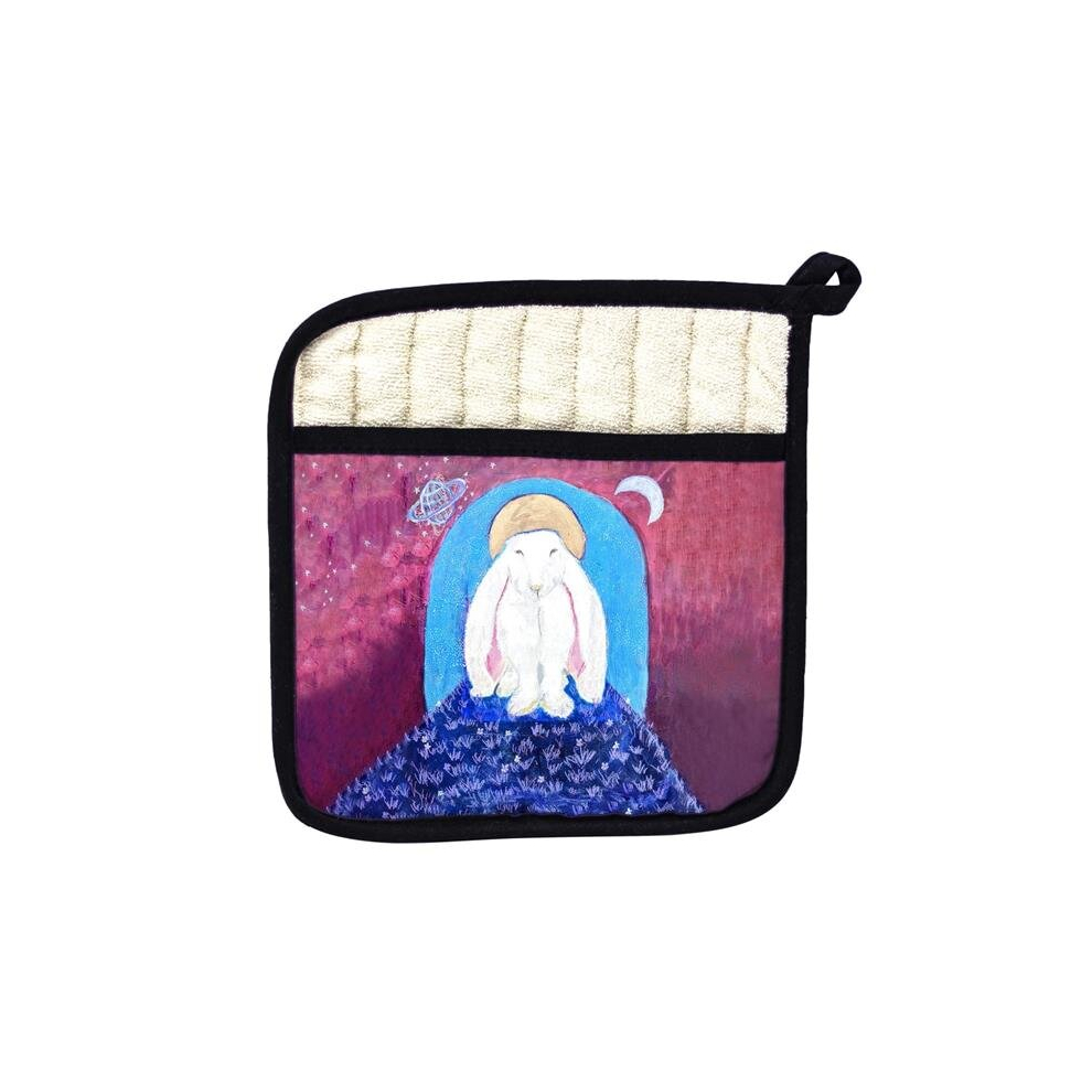 Comestible Night Bunny Pot Holder